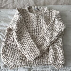 Love Chunky Crewneck Sweater - Cream
NEW!